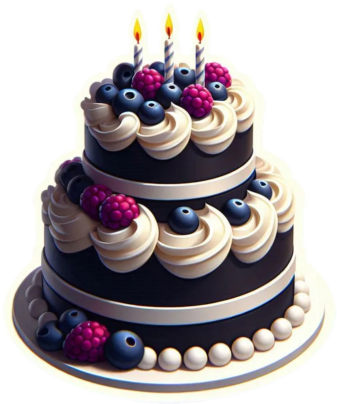 Birthday Cake Png With Confetti - Royalty Free Birthday Cake Image | Pngmagic Free Download Birthday Cake Png With Confetti - High Quality Birthday Cake PNG Image