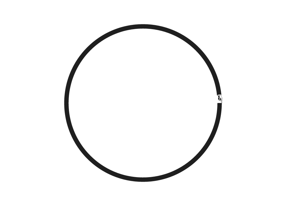 Free Download Black Color Circle Png With Hand - High Quality Circle PNG Image