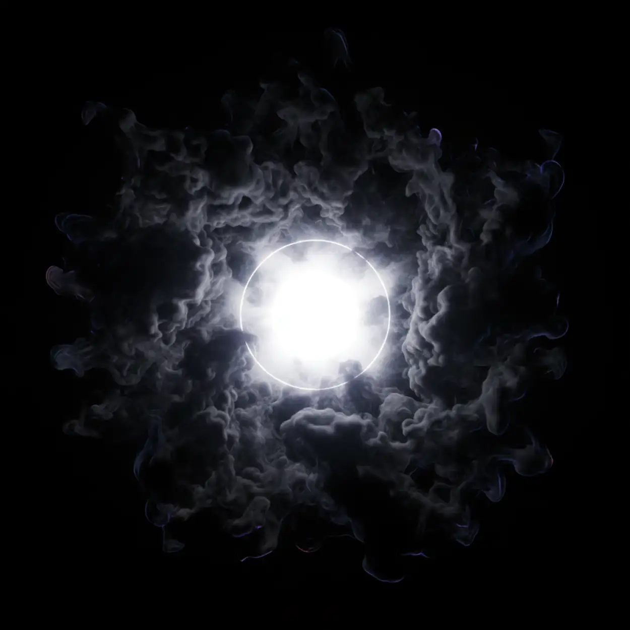 Free Download Black Gaming Youtube Thumbnail Background With Smoke And Glowing Border Hd - High Quality Black Youtube Thumbnail Background 4k Hd Download Background Image