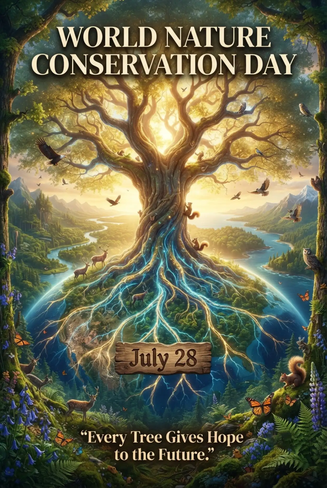 Free Download Blue And Green Earth Awareness Banner - High Quality World Nature Conservation Day 2026 Image