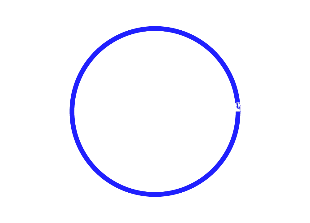 Free Download Blue Color Circle Png With Hand - High Quality Circle PNG Image