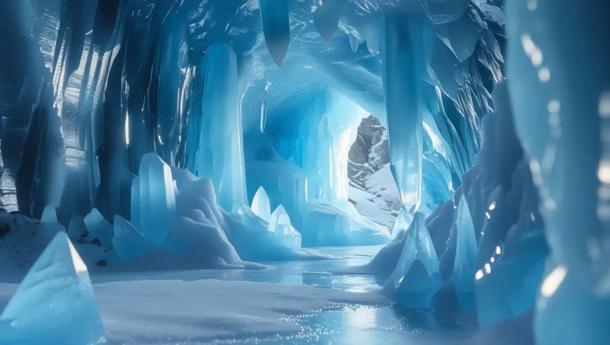 Free Download Blue Picture Ice And Snow Scenery - High Quality Blue Picture Background