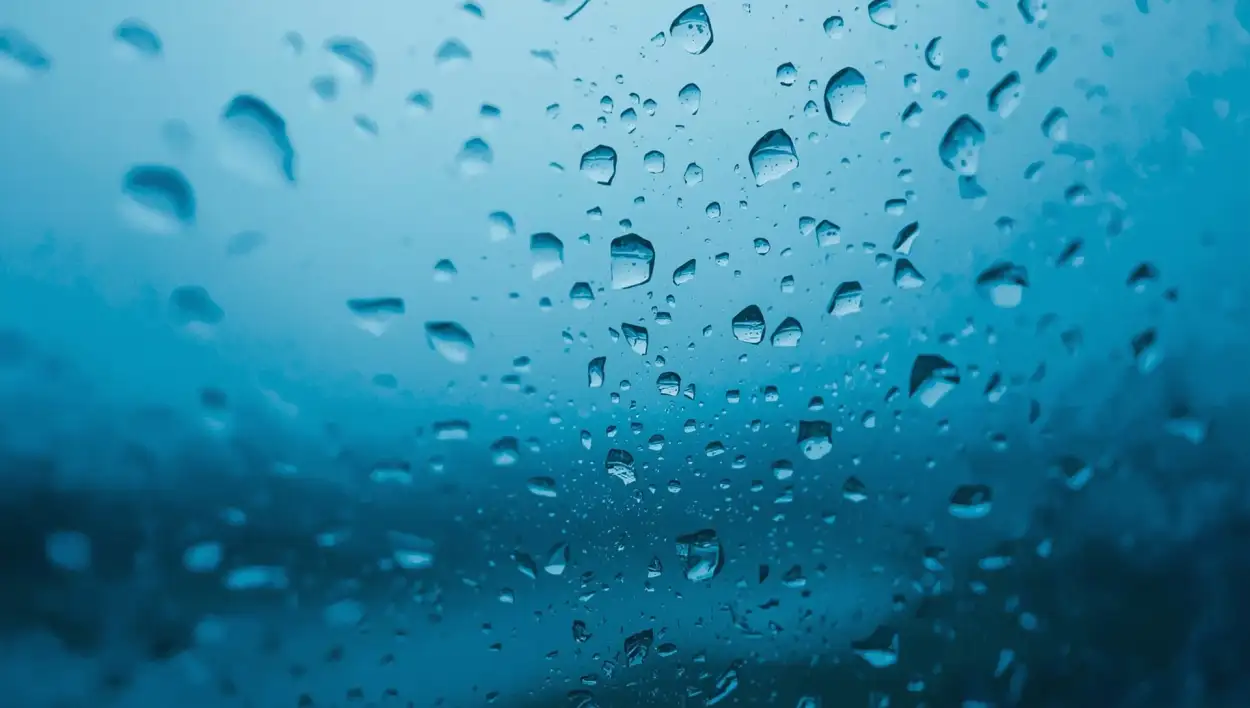 Blue Picture With Raindrops On Glass - Royalty Free Blue Picture Image | Pngmagic Free Download Blue Picture With Raindrops On Glass - High Quality Blue Picture Background