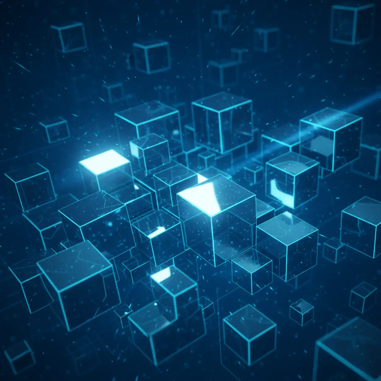 Free Download Blue Youtube Thumbnail Background With 3d Geometric Shapes - High Quality Blue YouTube Thumbnail Background Background