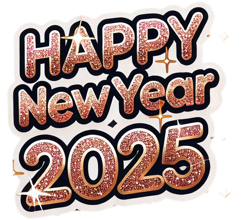 Bold Happy New Year 2025 Text Png For Festive Greetings - Royalty Free Happy New Year Text PNG Image | Pngmagic Free Download Bold Happy New Year 2025 Text Png For Festive Greetings - High Quality Happy New Year Text PNG PNG Image