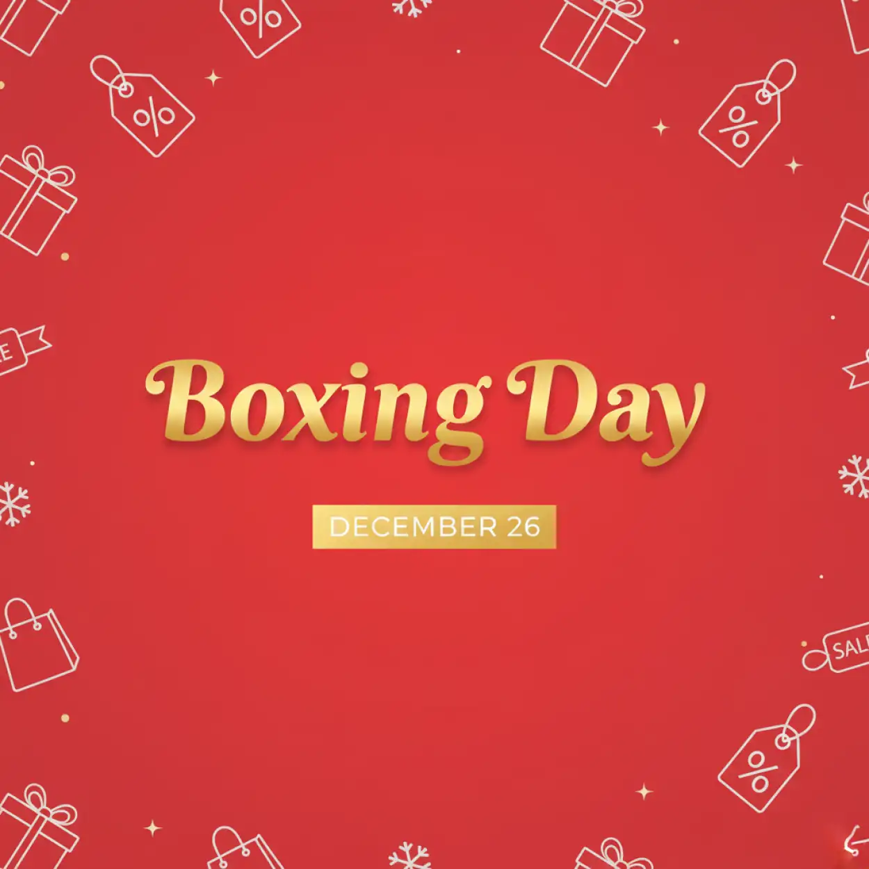 Free Download Boxing Day Discount Voucher Design - High Quality Boxing Day Image