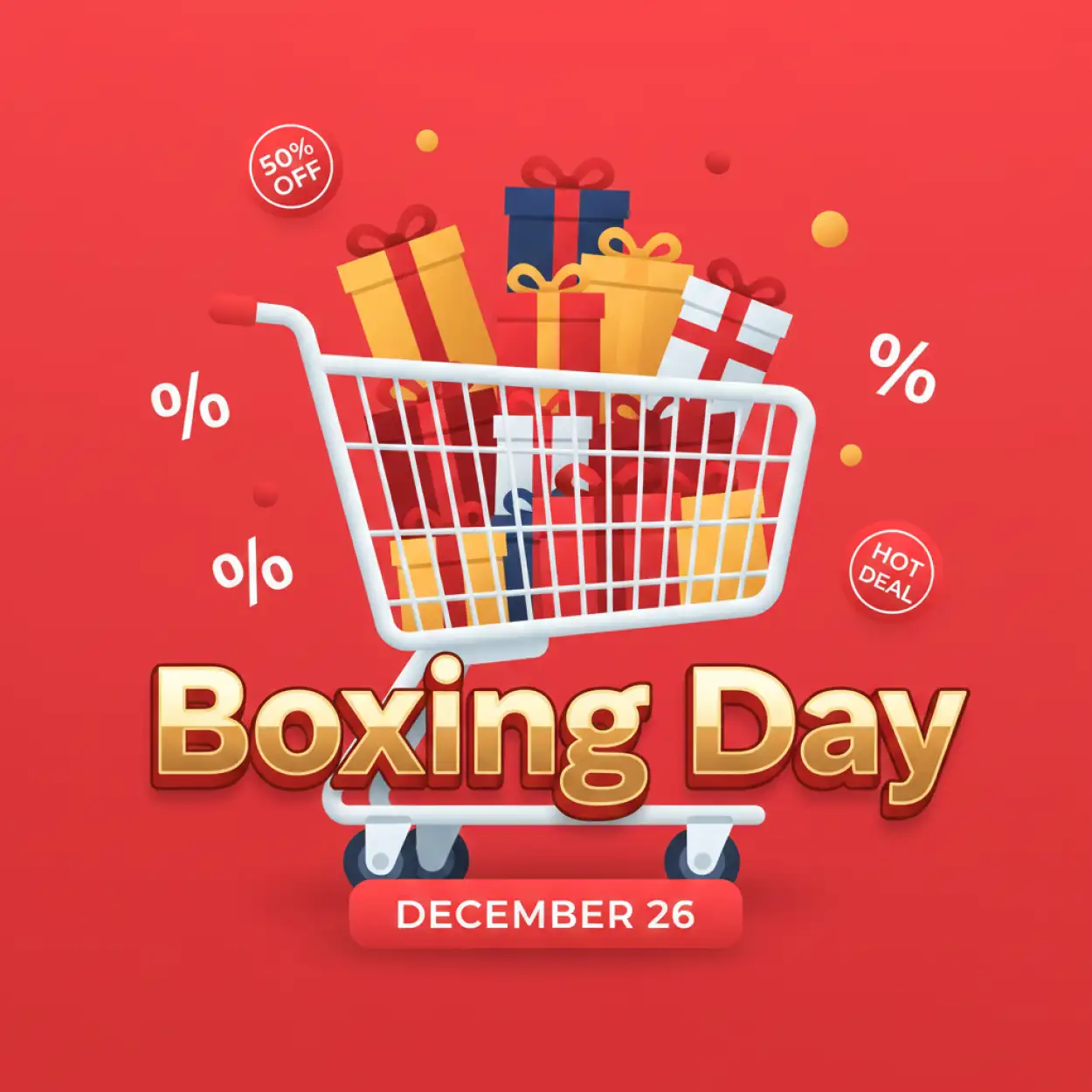 Free Download Boxing Day Neon Poster Background - High Quality Boxing Day Background