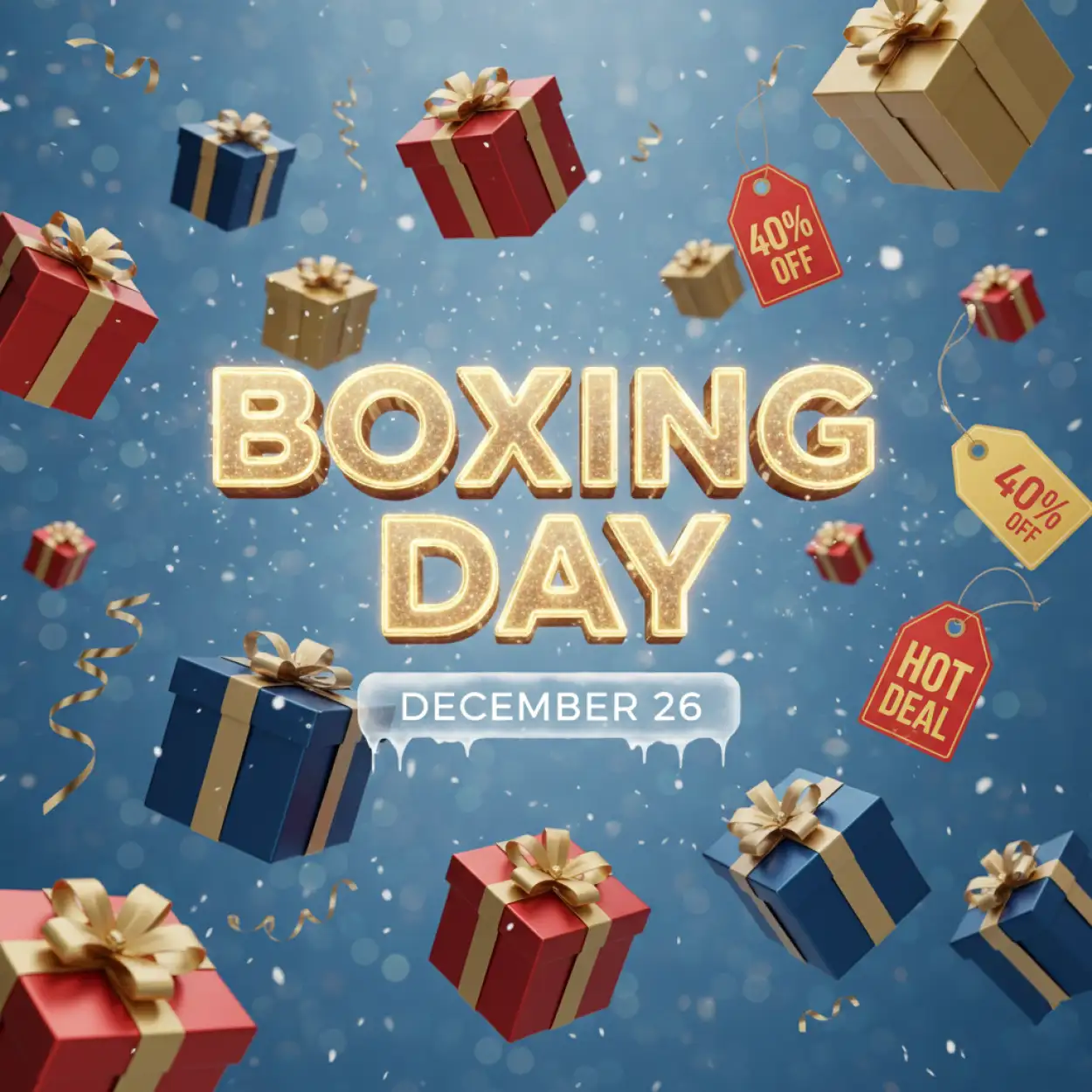 Free Download Boxing Day Offers Design - High Quality Boxing Day Background