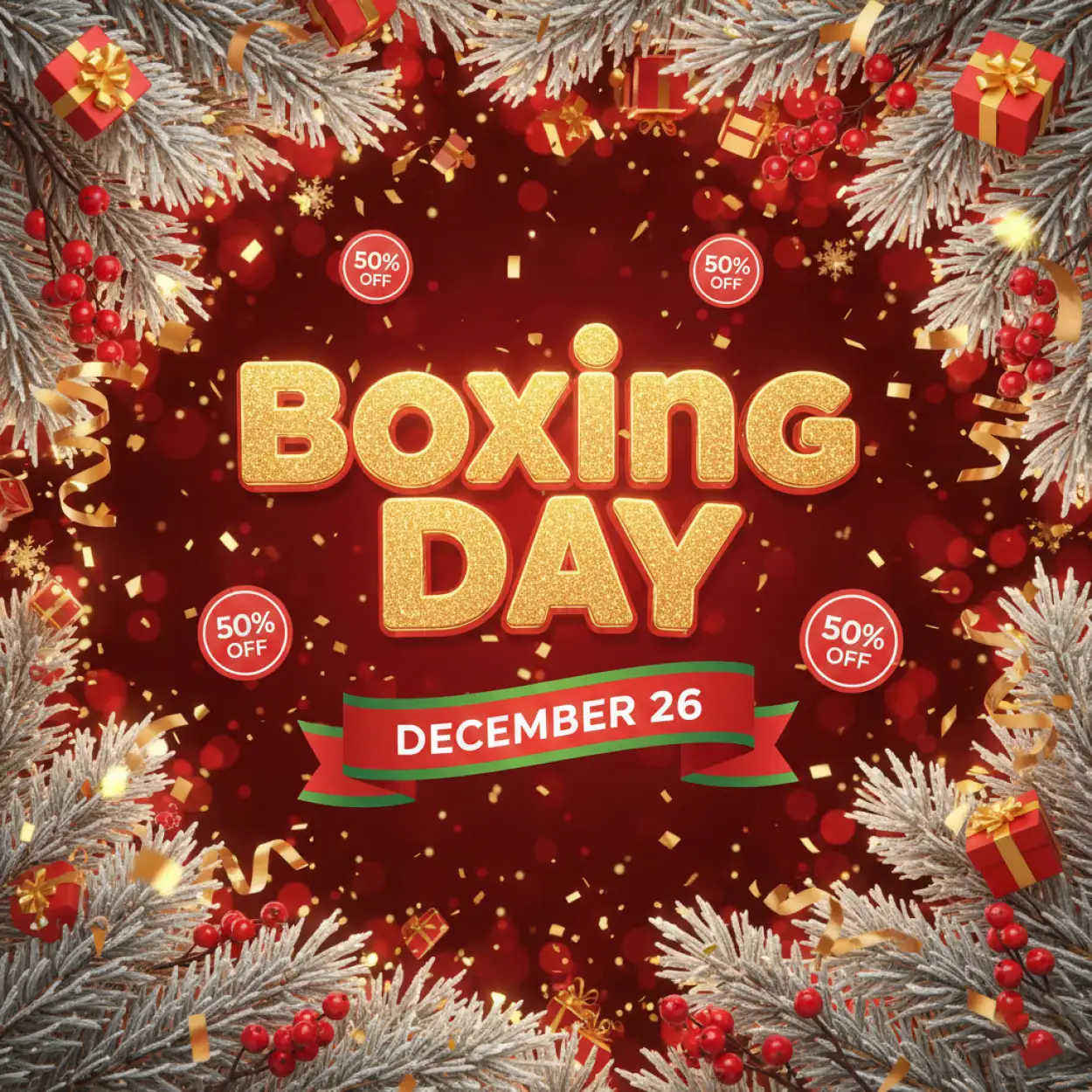 Free Download Boxing Day Sale Discount Badge - High Quality Boxing Day Background