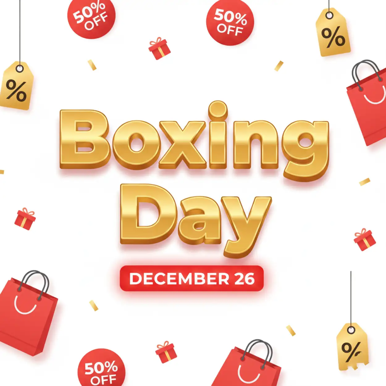 Free Download Boxing Day Sale Hero Banner - High Quality Boxing Day Background