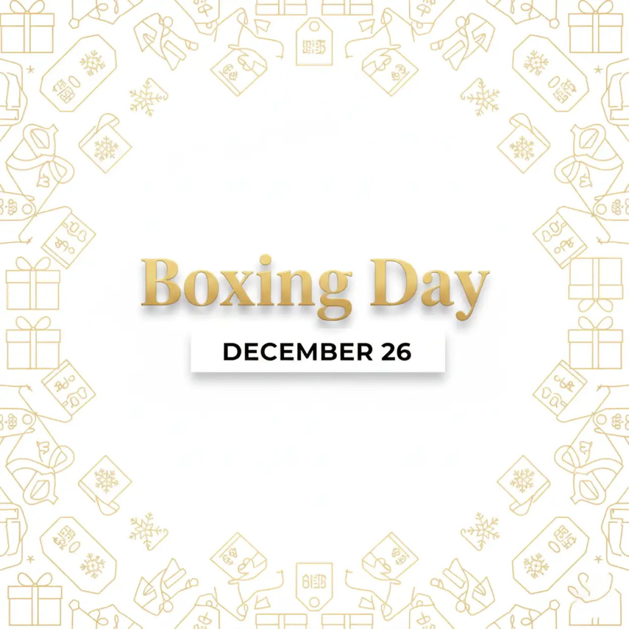 Free Download Boxing Day Sale Tag Illustration - High Quality Boxing Day Background