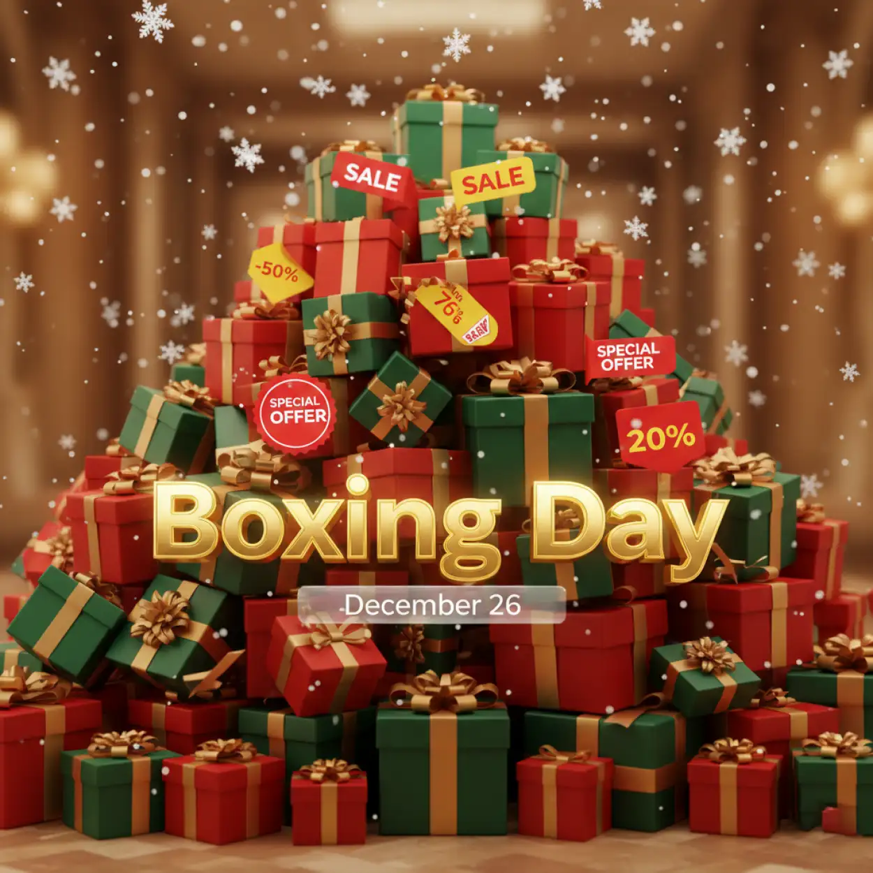 Free Download Boxing Day Shopping Festival Poster - High Quality Boxing Day Background