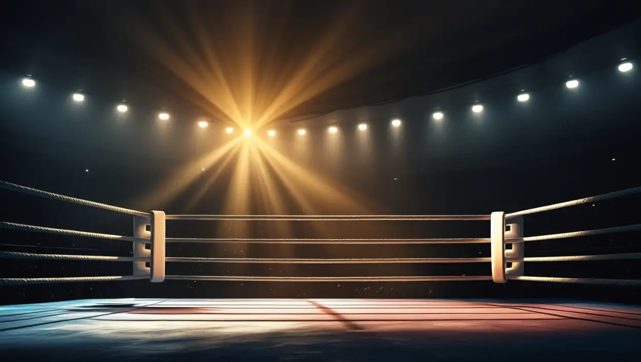 Free Download Boxing Ring Sports Background With Spotlight - High Quality Sports Background Background