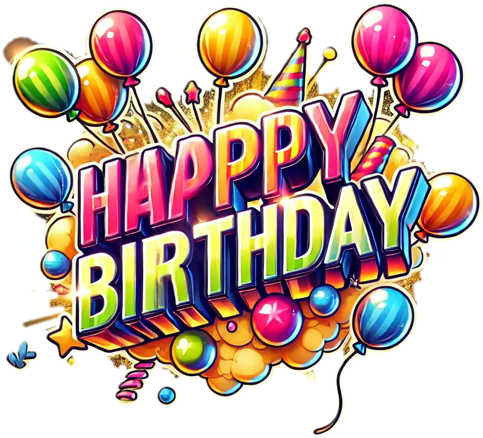 Bright Colorful Balloon Happy Birthday Greeting Designs - Royalty Free Happy Birthday Image | Pngmagic Free Download Bright Colorful Balloon Happy Birthday Greeting Designs - High Quality Happy Birthday PNG Image