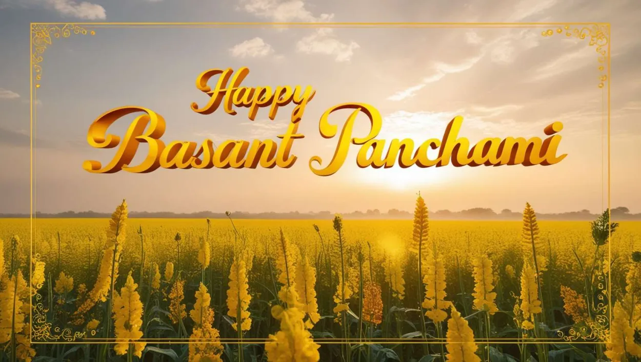 Free Download Bright Yellow-orange Sky Basant Panchami Theme Images - High Quality Yellow-themed Backgrounds For Basant Panchami Background