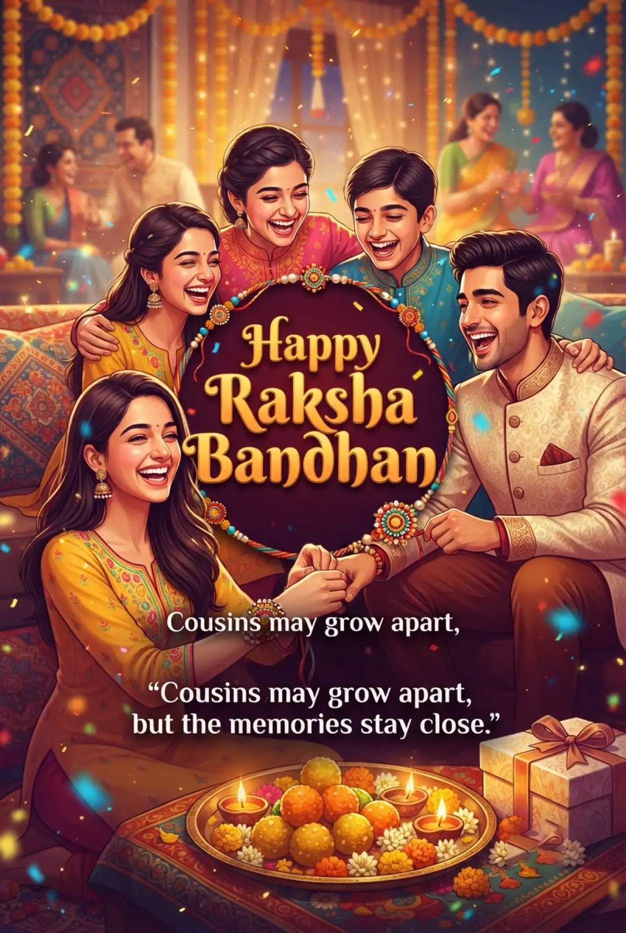 Free Download Brother Sister Love Quotes For Raksha Bandhan 2026 - High Quality Happy Raksha Bandhan Wishes 2026 Image