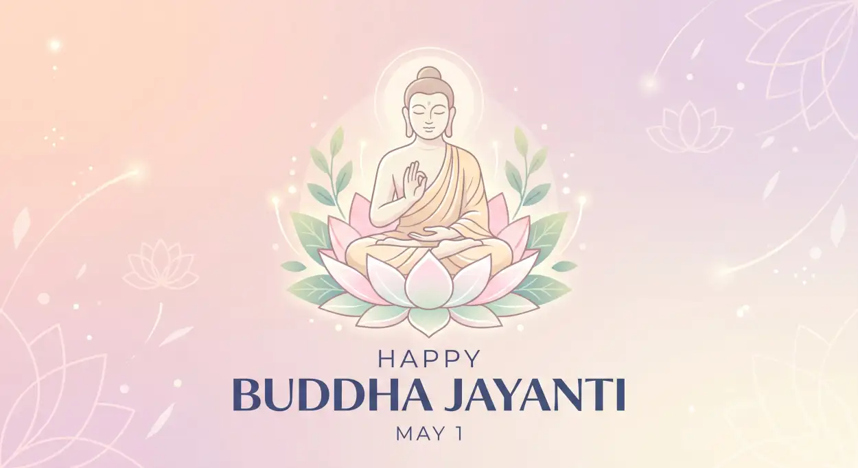 Free Download Buddha Jayanti 2026 Facebook Post Images - High Quality Happy Buddha Jayanti 2026 Wishes Image
