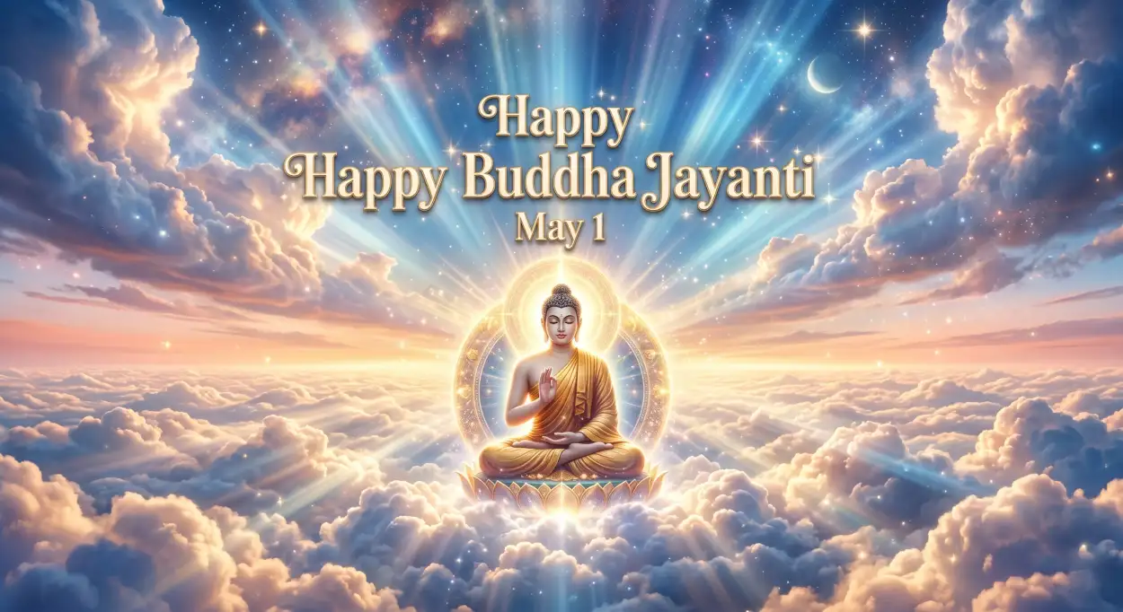 Free Download Buddha Jayanti 2026 Hd Transparent Png - High Quality Happy Buddha Jayanti 2026 Wishes Transparent PNG