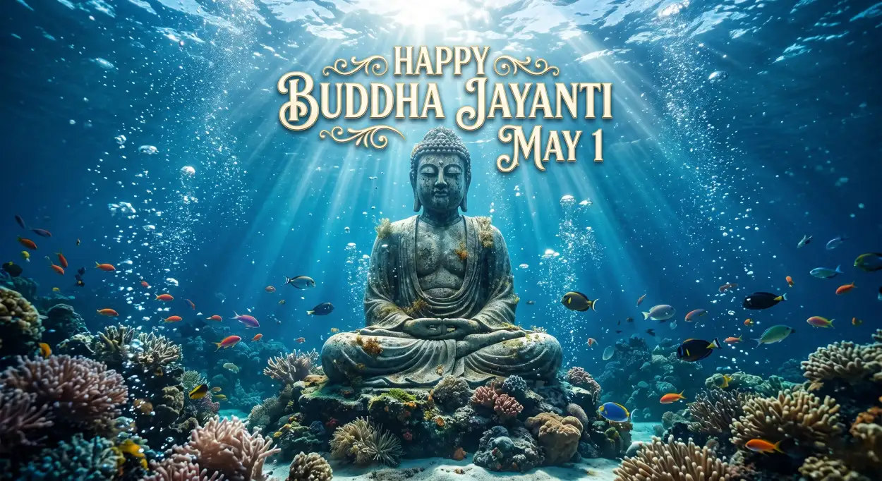Free Download Buddha Jayanti 2026 Meditation Poster - High Quality Happy Buddha Jayanti 2026 Wishes Image