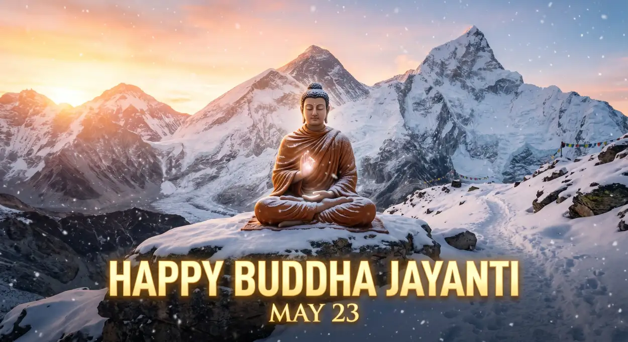 Free Download Buddha Jayanti 2026 Meditation Wallpaper - High Quality Happy Buddha Jayanti 2026 Wishes Image