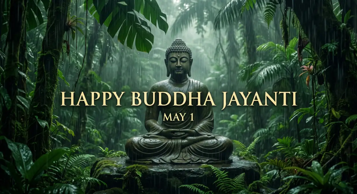 Free Download Buddha Jayanti 2026 Peaceful Quotes Images - High Quality Happy Buddha Jayanti 2026 Wishes Image