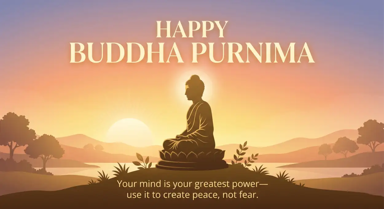 Free Download Buddha Purnima 2026 Buddha Quotes In Hindi Images - High Quality Happy Buddha Purnima Wishes 2026 Image