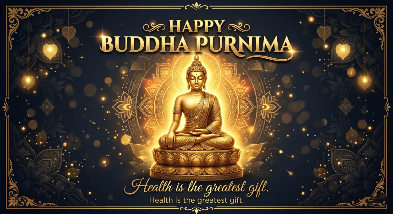 Free Download Buddha Purnima 2026 Greeting Wishes For Family - High Quality Happy Buddha Purnima Wishes 2026 Image