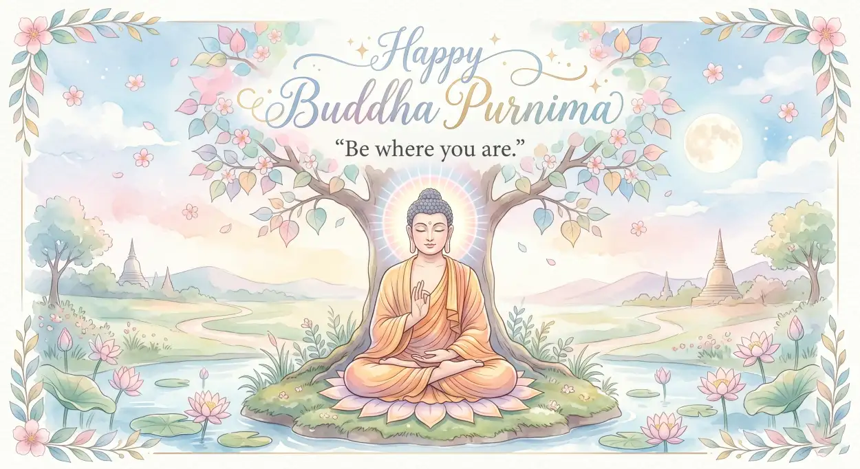 Free Download Buddha Purnima 2026 Peace Quotes Images Download - High Quality Happy Buddha Purnima Wishes 2026 Image