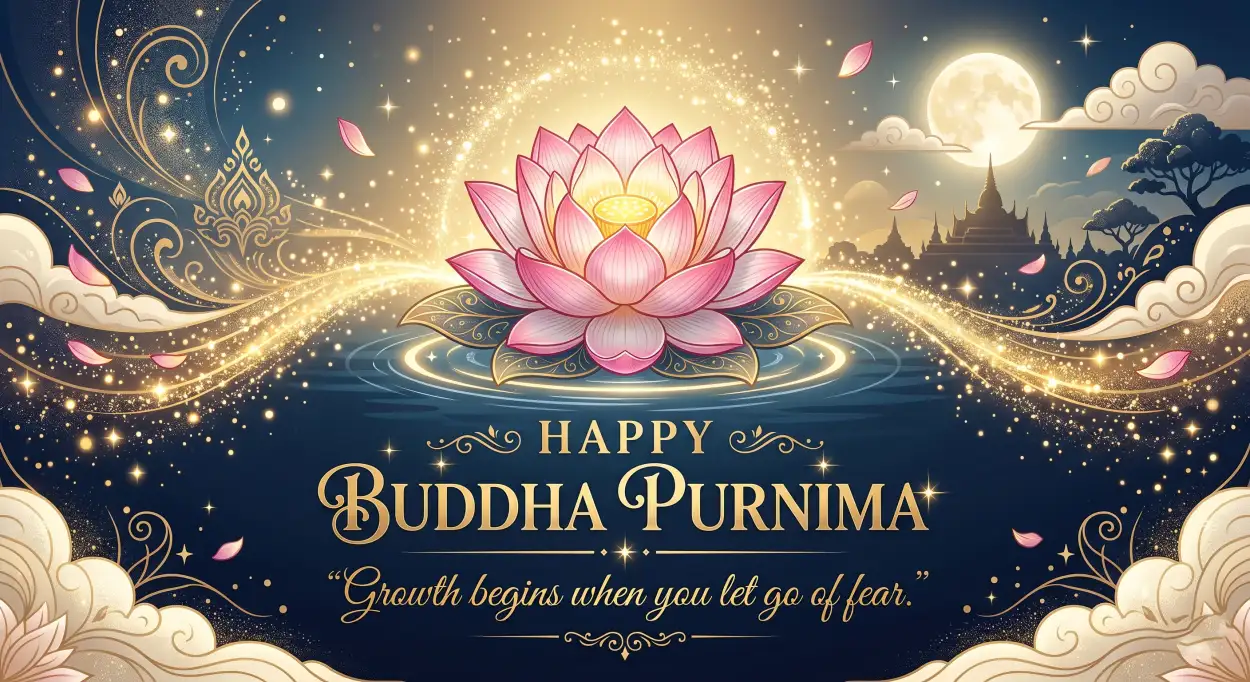 Free Download Buddha Purnima 2026 Spiritual Wishes Quotes Images - High Quality Happy Buddha Purnima Wishes 2026 Image