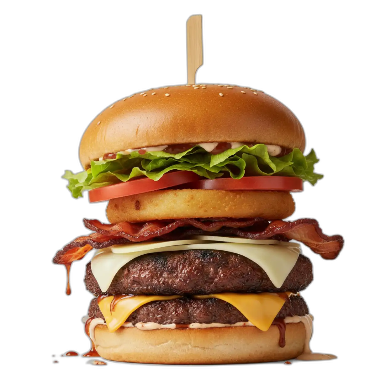 Free Download Burger Png Food Promotion Banner - High Quality Burger Png PNG Image