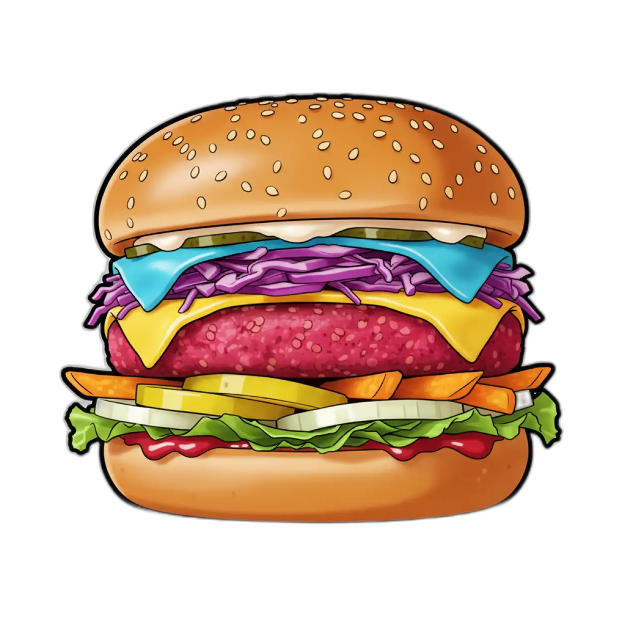 Free Download Burger Png Hd Transparent Background - High Quality Burger Png Transparent PNG