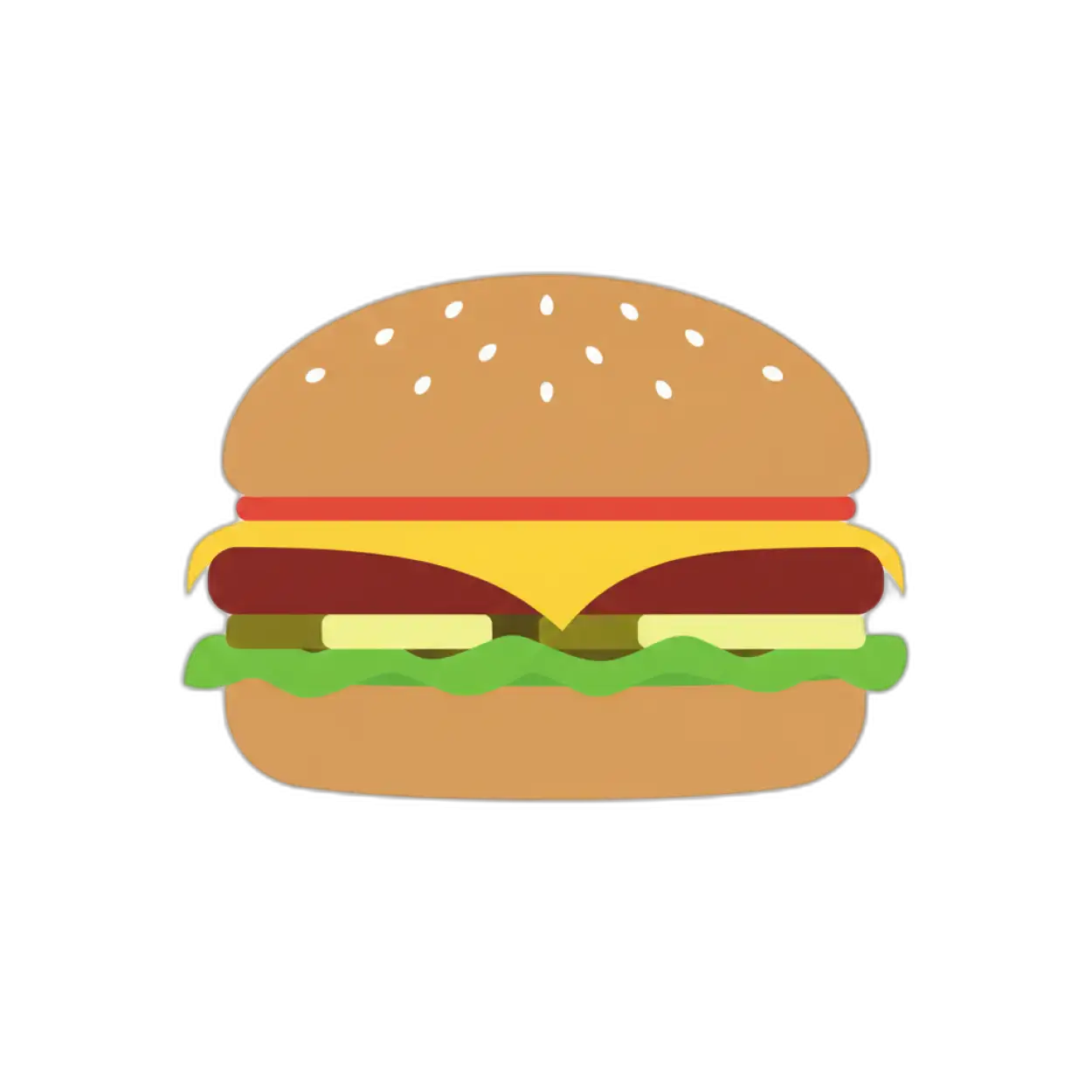Free Download Burger Png Vector Style - High Quality Burger Png PNG Image