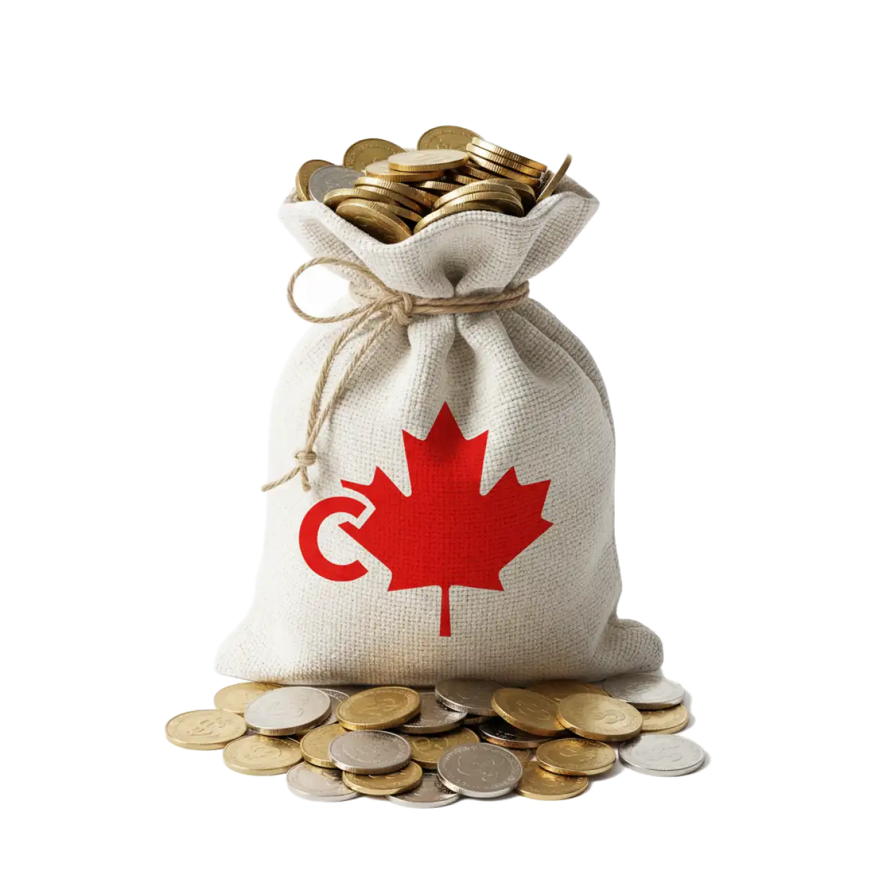 Free Download Canada Money Bag Png Transparent - High Quality Money Bag Png PNG Image