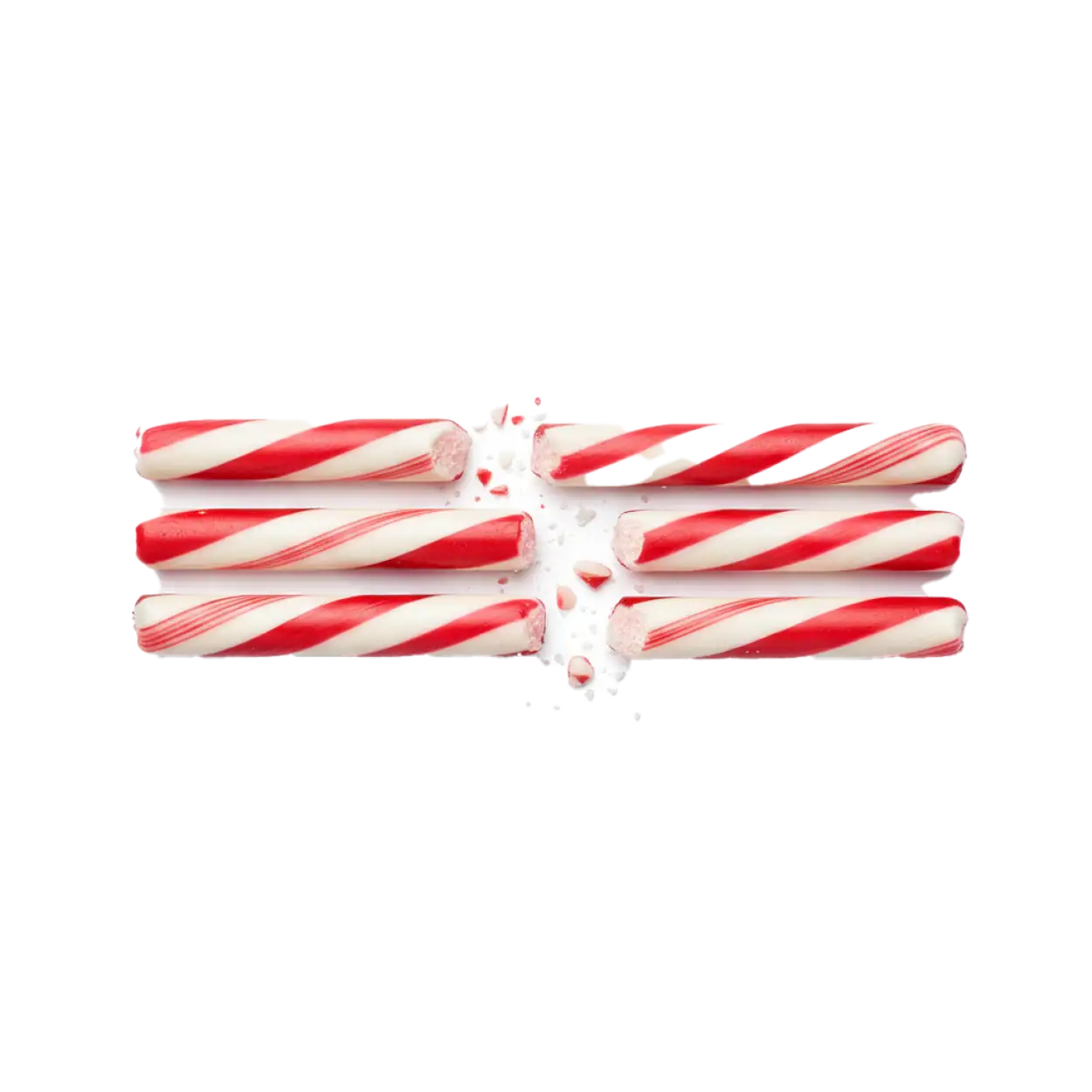 Free Download Candy Cane Png Broken Cracked Effect - High Quality Candy Cane Png PNG Image