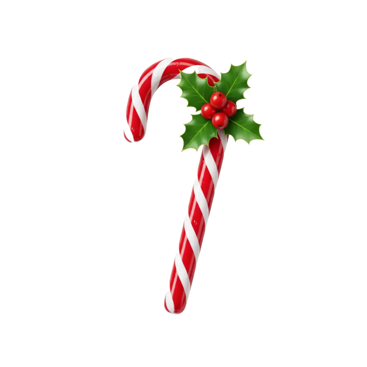 Candy Cane Png With 3d Realistic Shading - Royalty Free Candy Cane Png Image | Pngmagic Free Download Candy Cane Png With 3d Realistic Shading - High Quality Candy Cane Png PNG Image