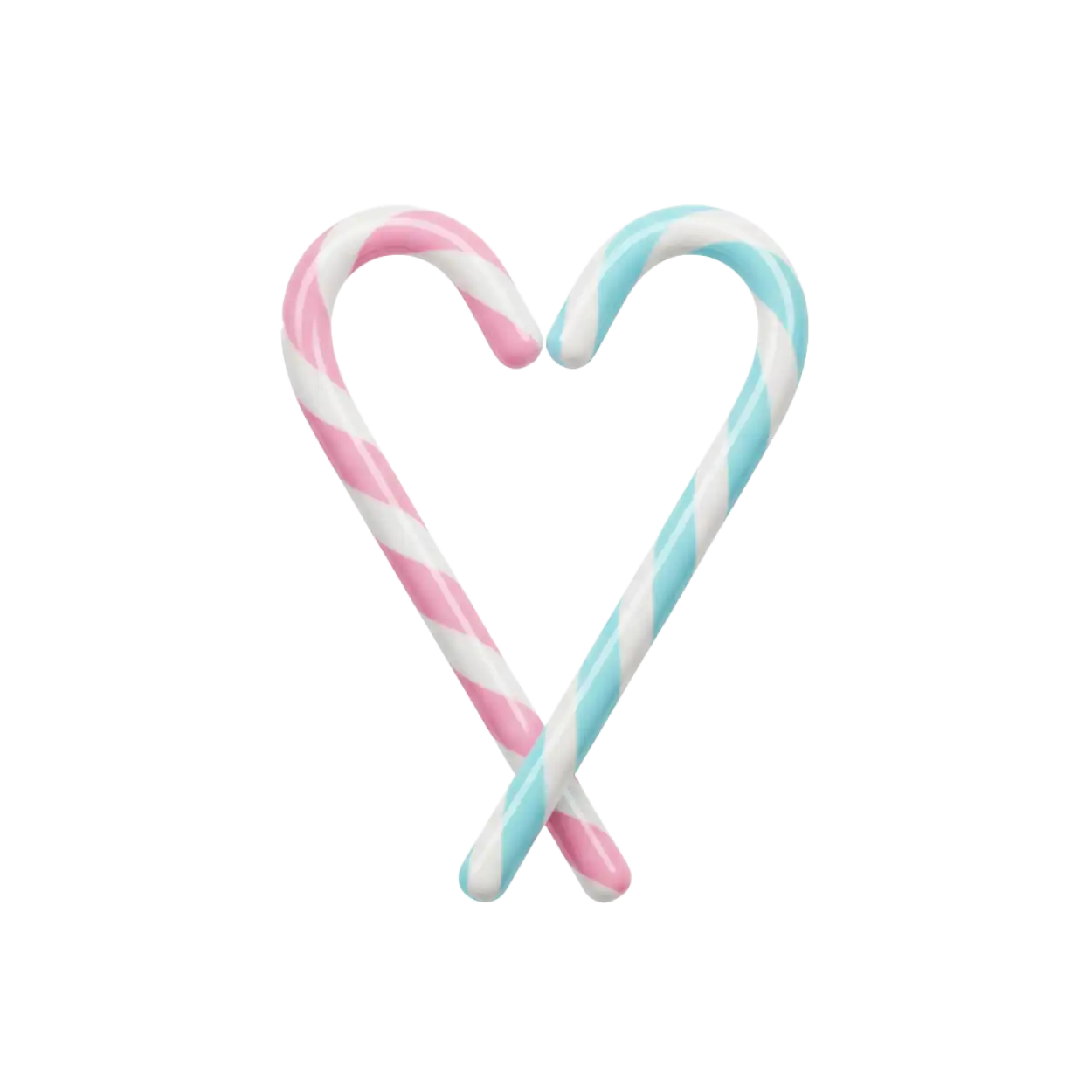 Free Download Candy Cane Png With Blue And White Stripes - High Quality Candy Cane Png PNG Image