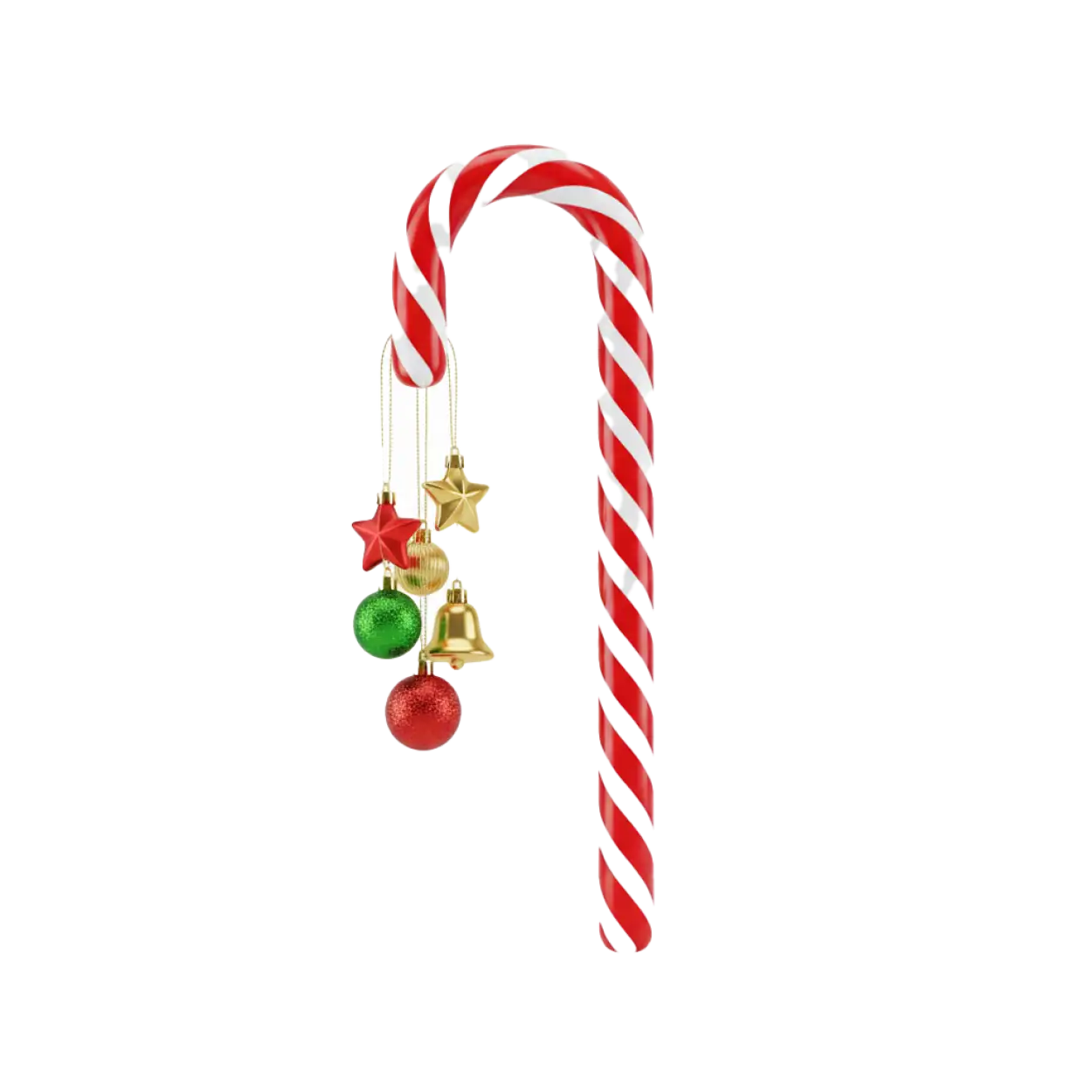 Free Download Candy Cane Png With Glitter Stripes - High Quality Candy Cane Png Transparent PNG