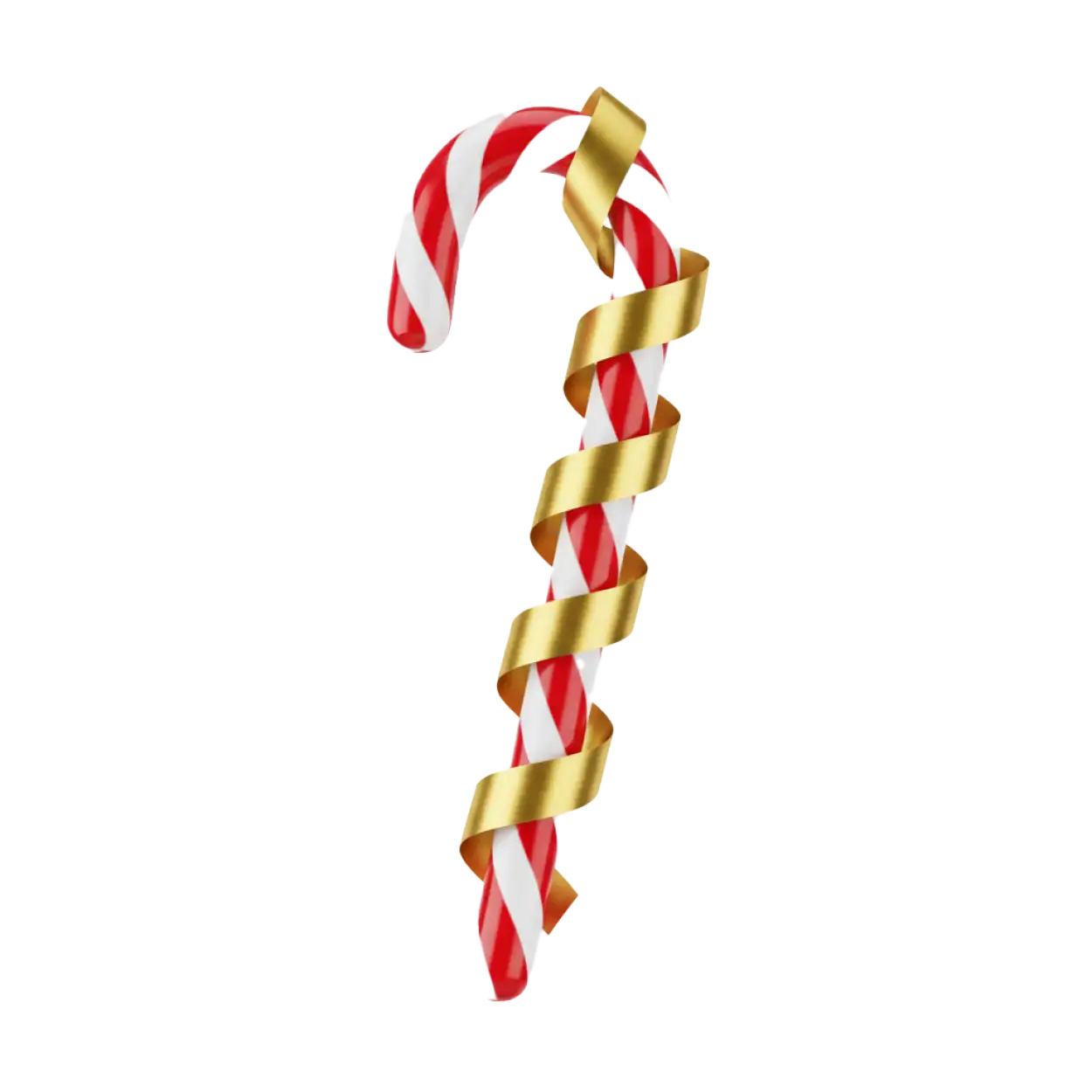 Candy Cane Png With Golden Bow Tie - Royalty Free Candy Cane Png Image | Pngmagic Free Download Candy Cane Png With Golden Bow Tie - High Quality Candy Cane Png PNG Image