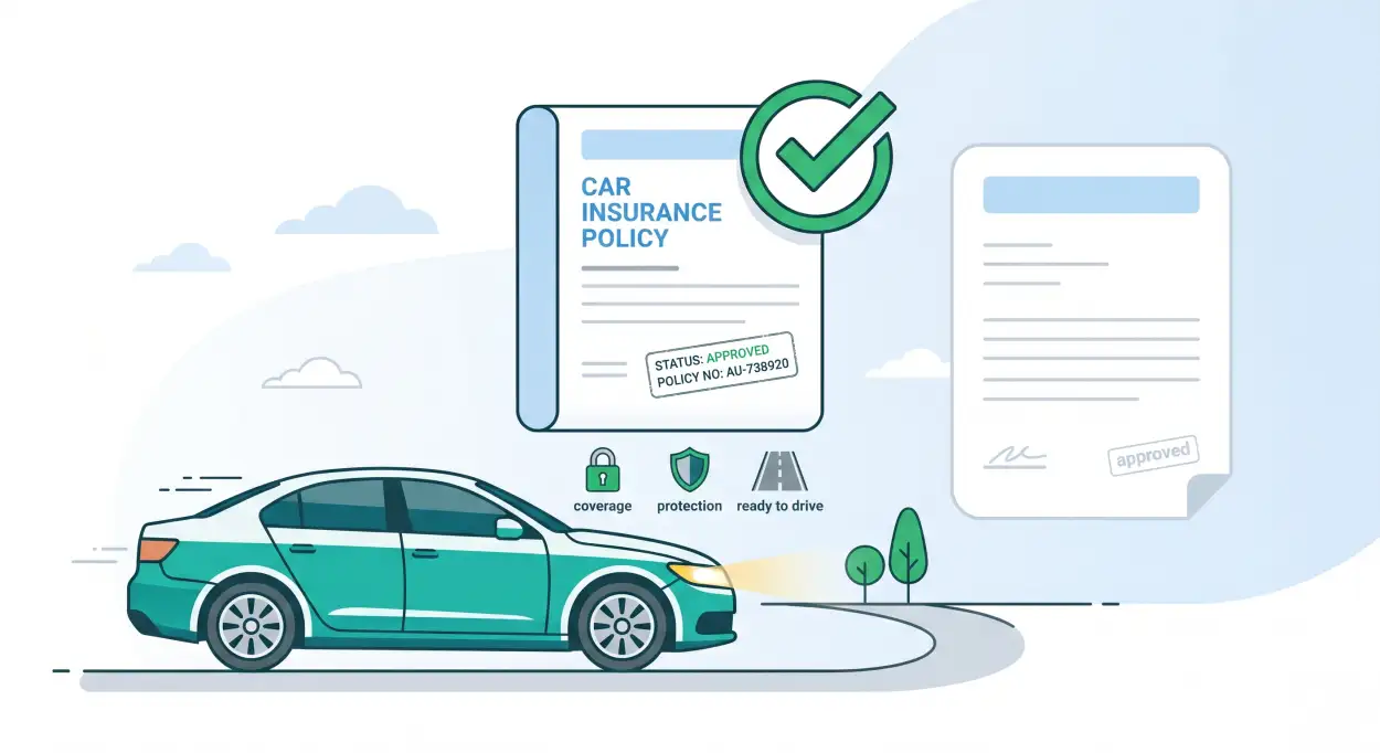Free Download Car Insurance Motion Graphics Templates - High Quality Auto Insurance Creatives Image