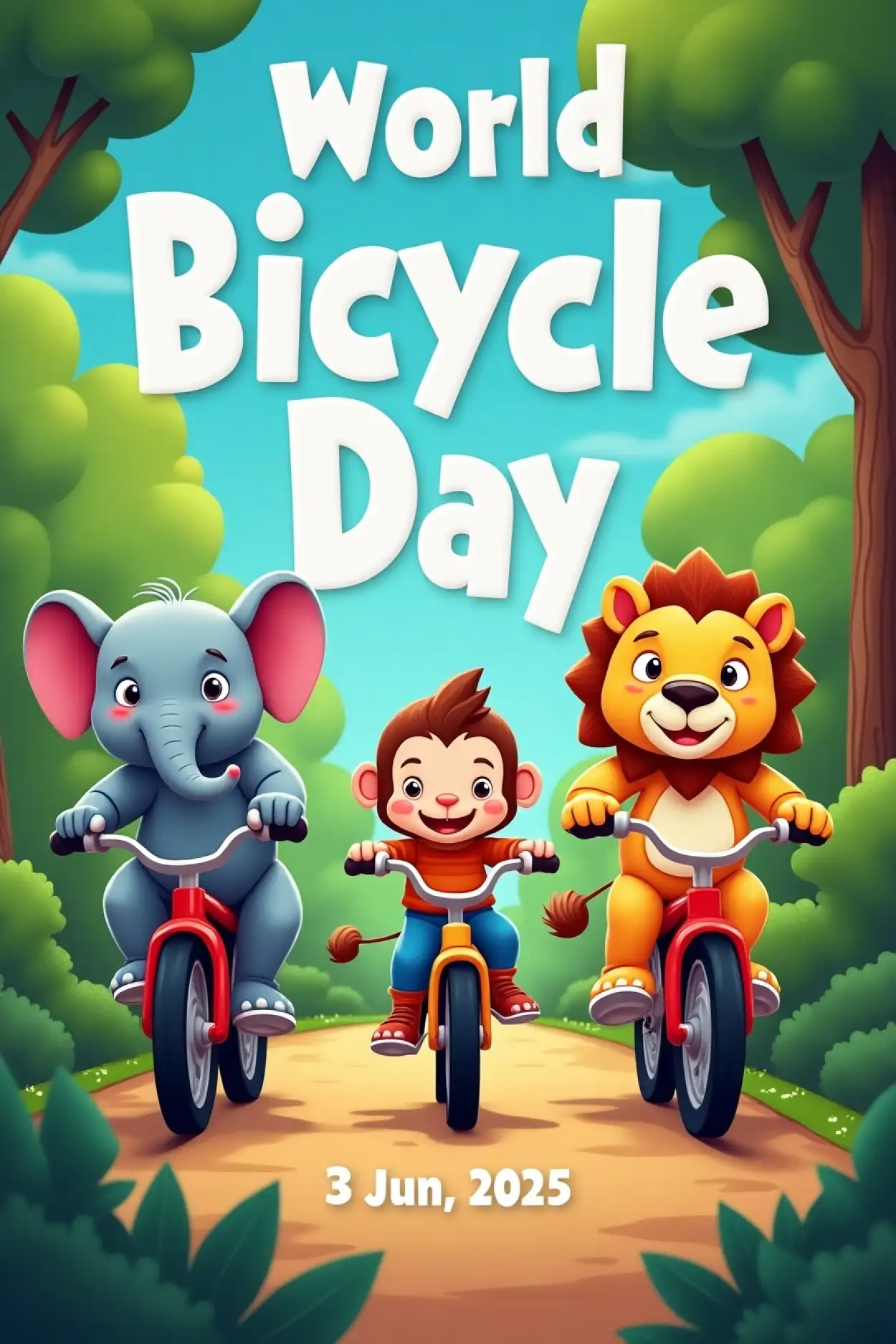 Cartoon Image Of World Bicycle Day - Royalty Free World Bicycle Day Image | Pngmagic Free Download Cartoon Image Of World Bicycle Day - High Quality World Bicycle Day Background