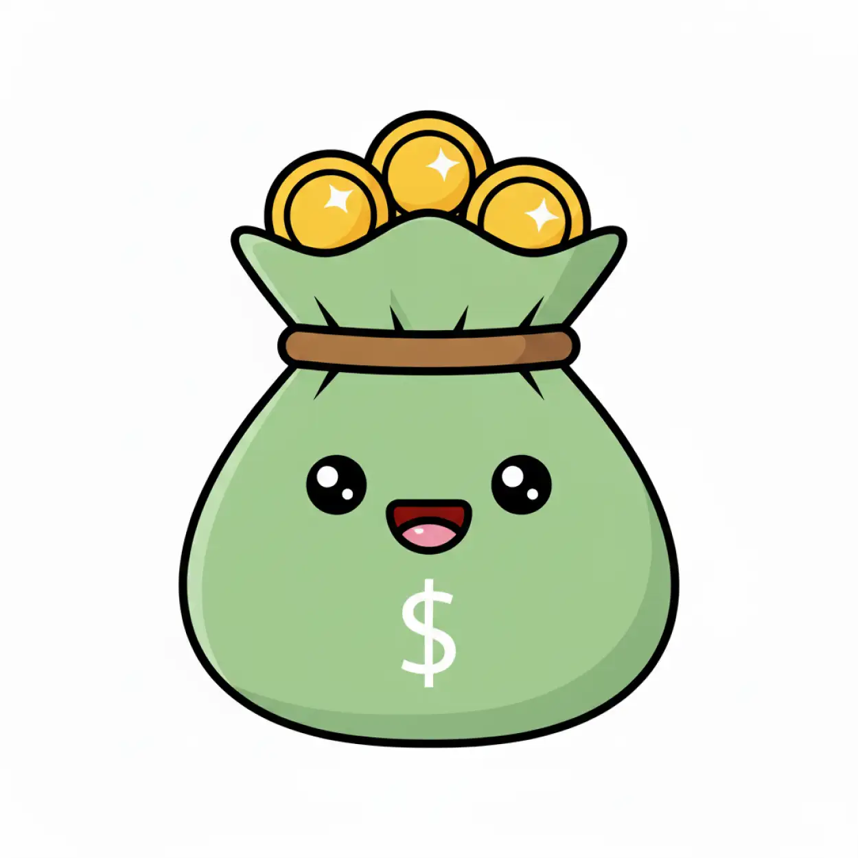 Free Download Cartoon Money Bag Png Free - High Quality Money Bag Png PNG Image