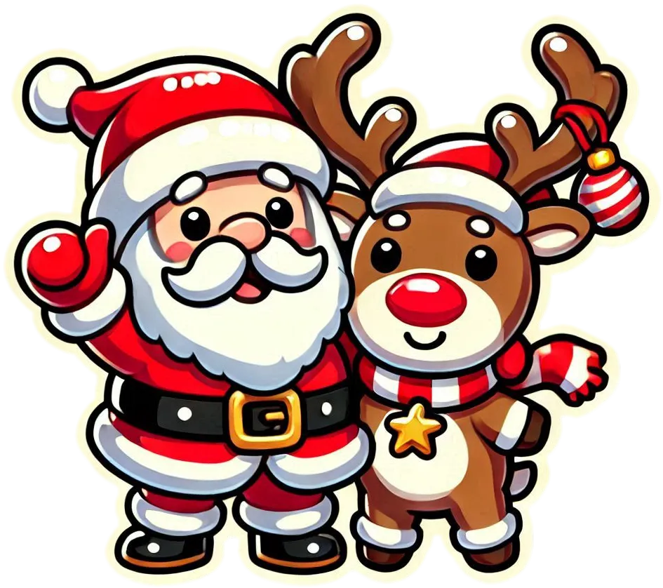 Cartoon Santa And Reindeer Christmas Png Transparent Format - Royalty Free Merry Christmas Cartoon Santa Claus Image | Pngmagic Free Download Cartoon Santa And Reindeer Christmas Png Transparent Format - High Quality Merry Christmas Cartoon Santa Claus PNG Image