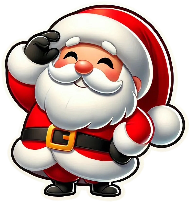 Free Download Cartoon Smiling Santa Claus Png File - High Quality Smiling Santa Claus Png PNG Image