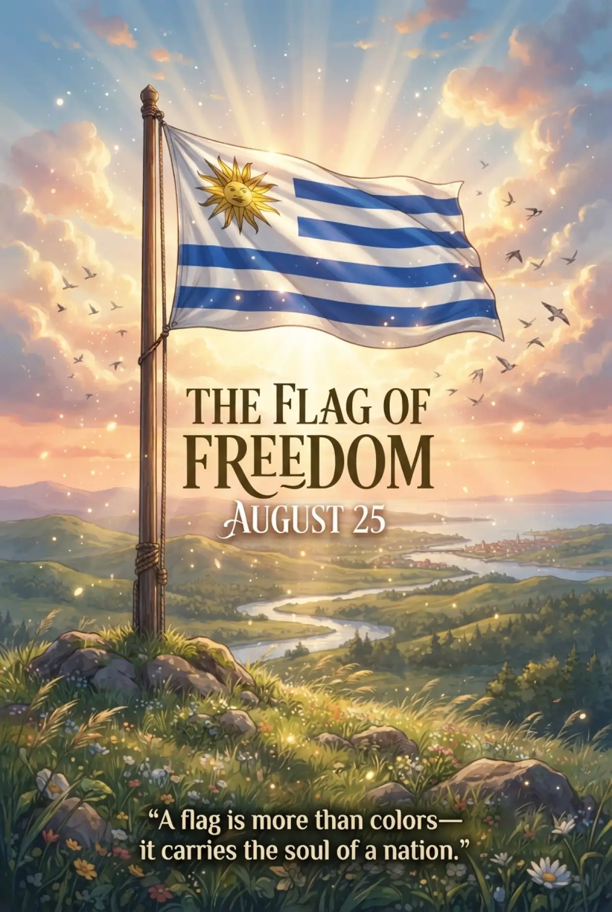 Free Download Celebrate The Freedom Of Uruguay On August 25 2026 - High Quality Uruguay Independence Day 2026 Image