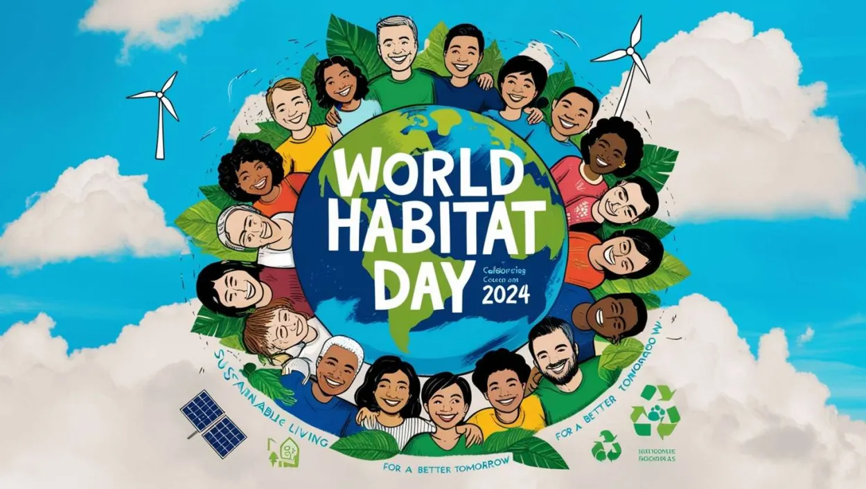 Free Download Celebrating Happy World Habitat Day 2024 With Family - High Quality Happy World Habitat Day Background