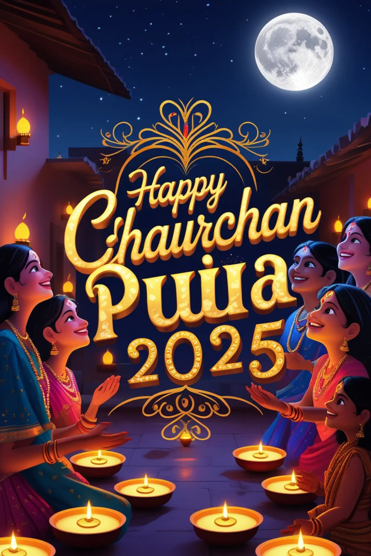 Chaurchan Puja 2025 Full Moon Night Festival - Royalty Free Happy Hartalika Teej 2025 Image | Pngmagic Free Download Chaurchan Puja 2025 Full Moon Night Festival - High Quality Happy Hartalika Teej 2025 Background