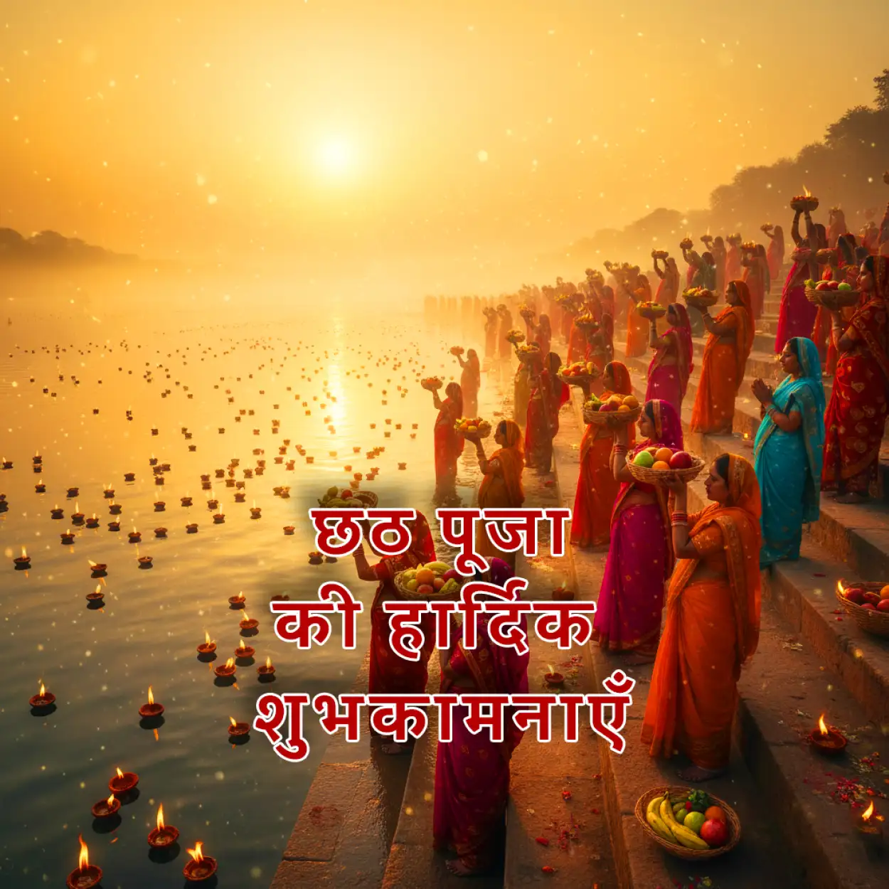 Free Download Chhath Puja Ki Hardik Shubhkamnaye In Hindi - High Quality Happy Chhath Puja Hindi Background