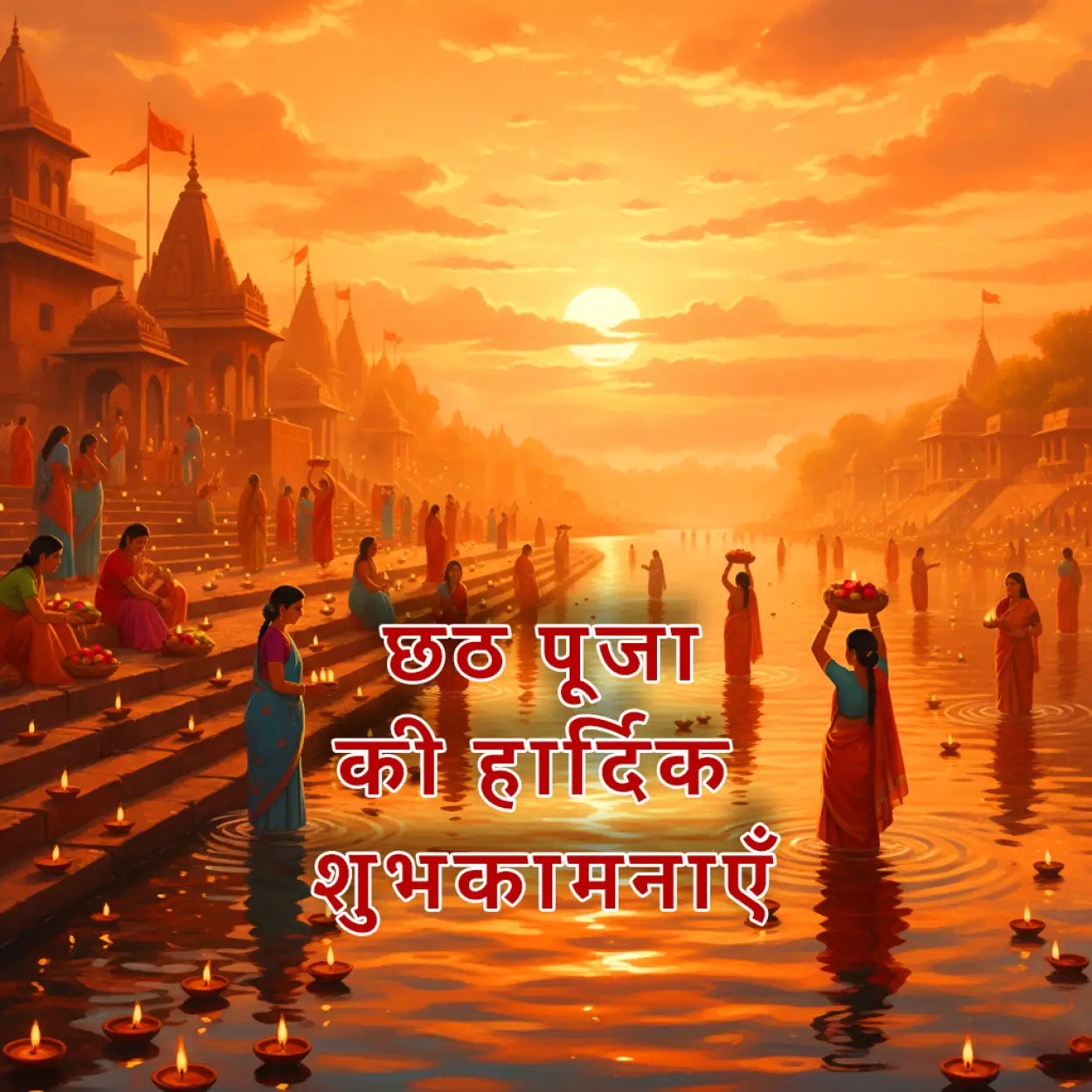 Free Download Chhath Puja Par Best Hindi Caption - High Quality Happy Chhath Puja Hindi Background