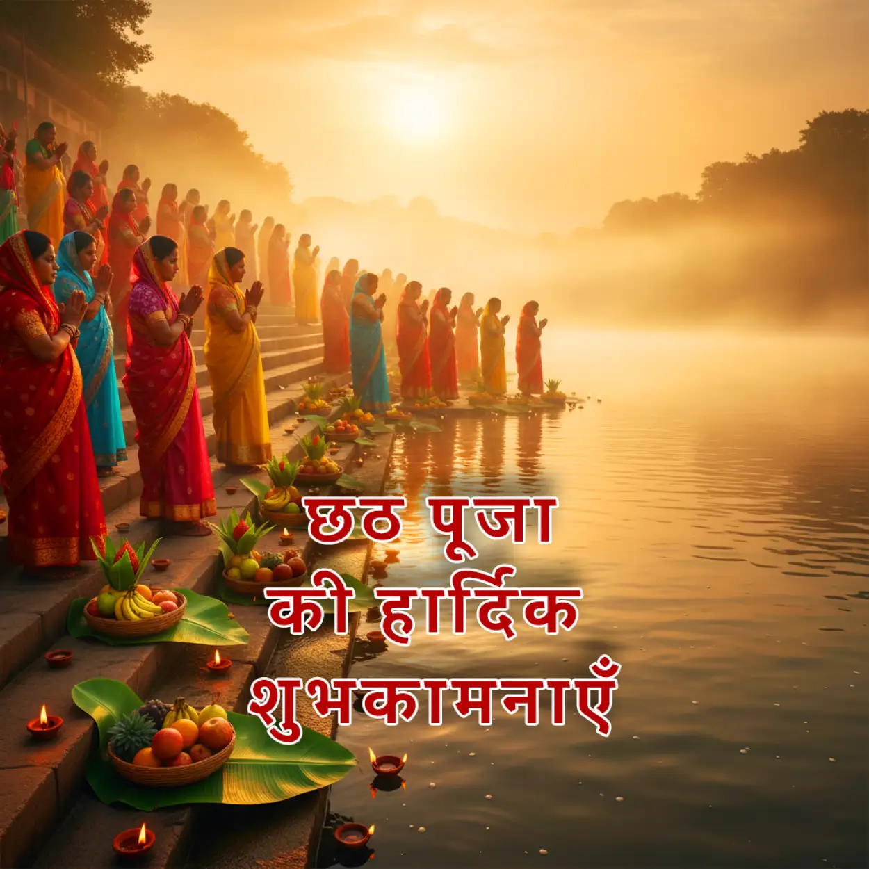 Free Download Chhath Puja Par Hindi Sandesh - High Quality Happy Chhath Puja Hindi Background