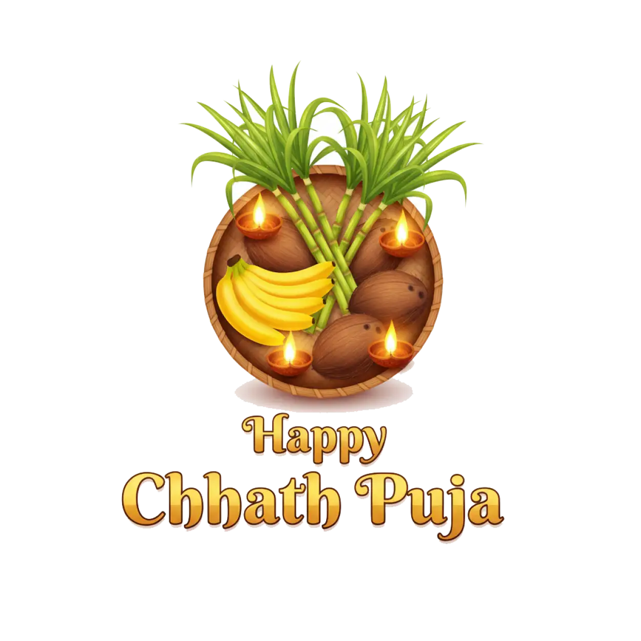 Free Download Chhath Puja Png Vector Design Hd - High Quality Happy Chhath Puja Png PNG Image